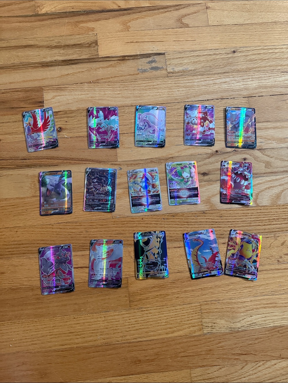 Pokemon Holo Card Lot - Rainbow Foil Assortment